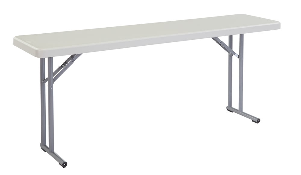 GuestSupply US | Blow Molded Seminar Folding Table, 18x72x29.5